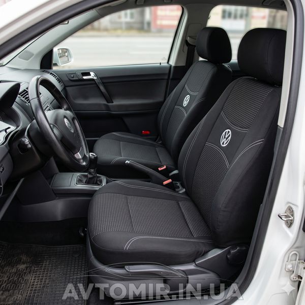 Чехлы VW POLO IV 2001-2009 (Nika) на сидения задняя спинка и сидение цельные; 2 подголовника. 1966315411 фото