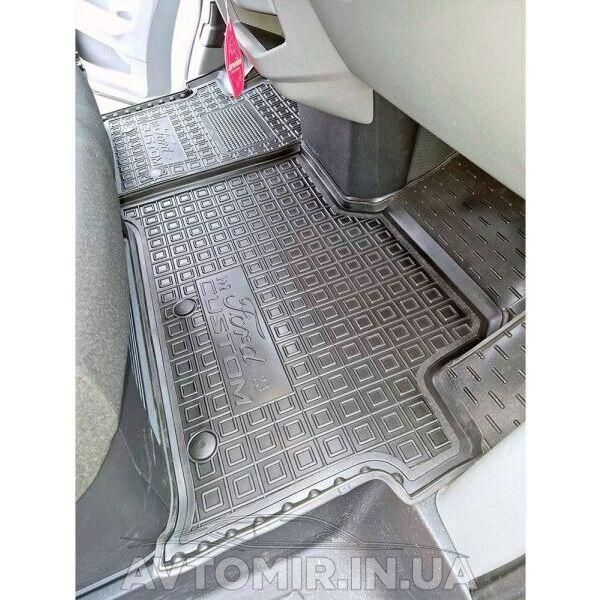 Коврики FORD Custom (Transit) (2024>) (2-й ряд) AGumm резиновые в салон 12165 фото