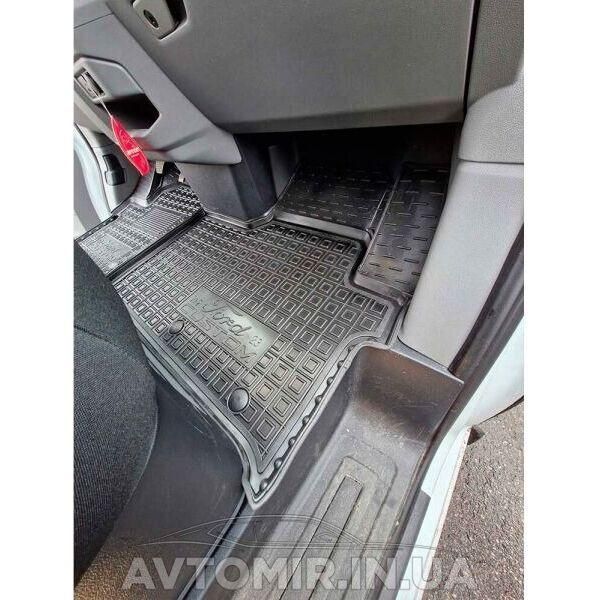 Коврики FORD Custom (Transit) (2024>) (2-й ряд) AGumm резиновые в салон 12165 фото