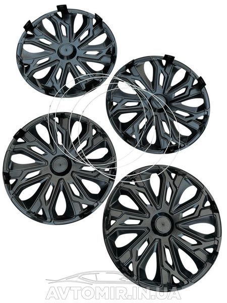 Ковпаки Geely R14 (Комплект 4 шт.) 4 RACING Geres silver black 4racing re14 фото