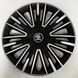 Колпаки Skoda R14 (Комплект 4шт) Шкода 4 RACING Geres silver black 4racing re14 фото 1