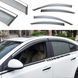Вітровики KIA OPTIMA 2011+ З хромом молдингом "TopVisor" дефлектори вікон visor 01083 фото 2