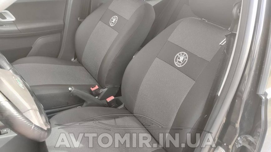 Чохли SKODA FABIA Mk2 цілісні 2007-2014 (Econom) (Nika) на сидіння 1966315382 фото