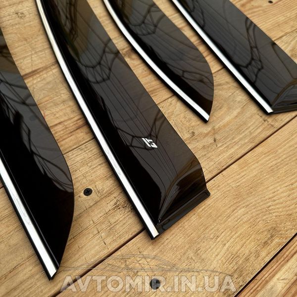 Вітровики BMW X1 (E84) 2009-2012; 2012-2015 Хром молдинг VL-Tuning Дефлектори вікон 3095279847 фото