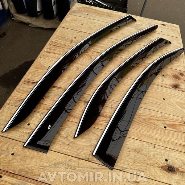 Вітровики BMW X1 (E84) 2009-2012; 2012-2015 Хром молдинг VL-Tuning Дефлектори вікон 3095279847 фото