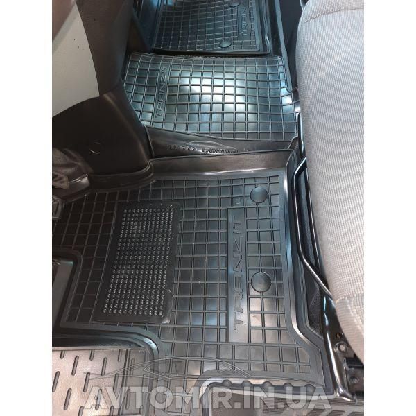 Коврики FORD Transit (2014>) 1+2 (2-й ряд) DoubleCab з 2-х частин AGumm резиновые в салон 12085 фото