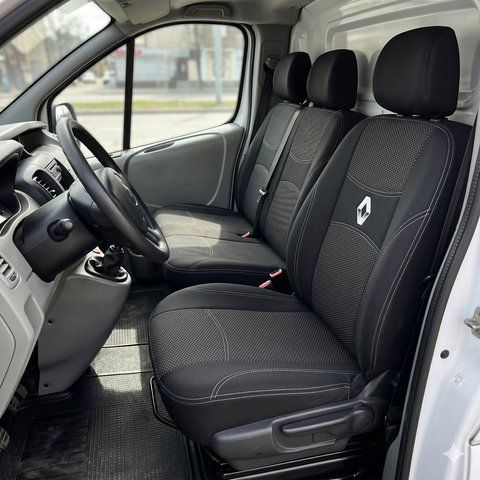 Чохли Renault Trafic II (1+2) (2001>) 2 підлок (Nika) на сидіння 1801137709 фото