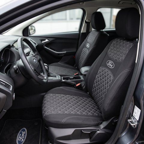 Чохли Ford Fiesta Mk7 (2008>) (Nika-РОМБ) на сидіння 3163246397 фото