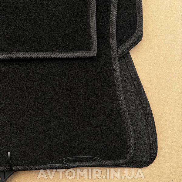 Ворсові килимки для Citroen Jumpy 2 (ПЕРЕД) (2007-) Текстильні у салон авто (чорний) (StingrayUA.) ворс 078 фото