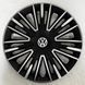 Колпаки Volkswagen R16 (Комплект 4шт) Фольцваген 4 RACING Geres silver black 4racing re15 фото 1