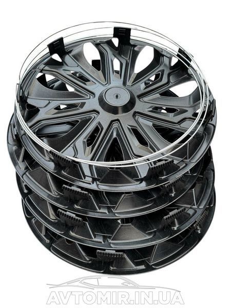 Ковпаки Volkswagen R14 (Комплект 4 шт.) 4 RACING Geres silver black 4racing re14 фото
