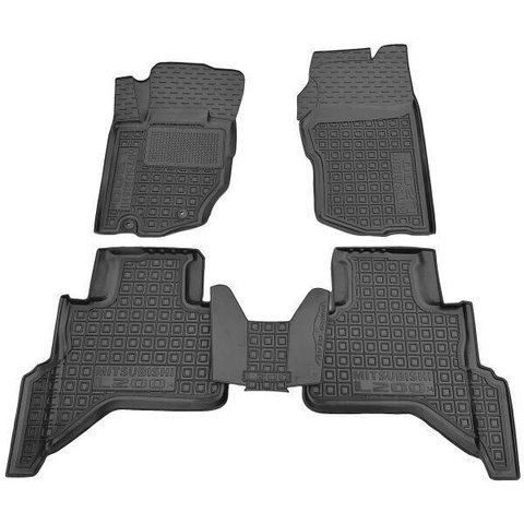 Килимки MITSUBISHI L200 Triton Ultimate (2024>) MOD AGumm гумові в салон 12090 фото